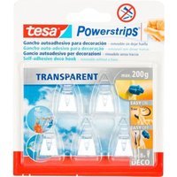Tesa - Powerstrips Deco Haken transparent 200g 5 Stück 58900 von Tesa