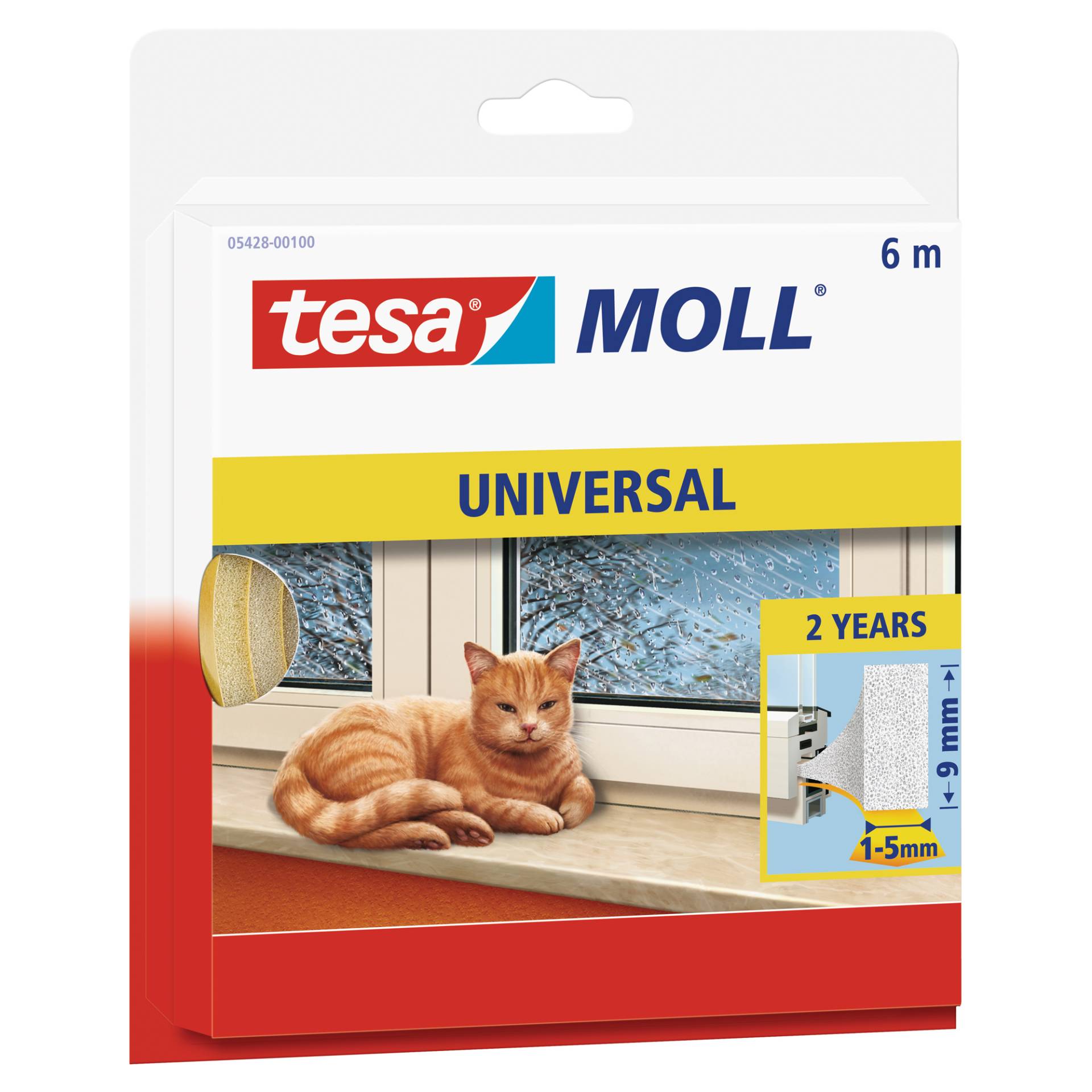 Tesa Schaumstoffdichtung 'tesamoll® Universal' 0,6 x 0,9 x 600 cm von Tesa