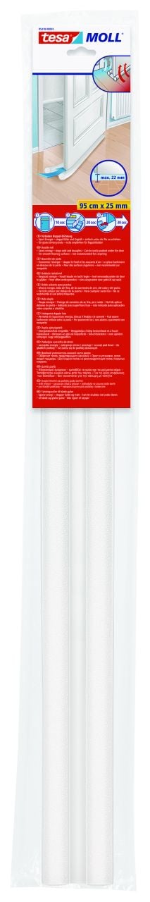 Tesa Türbodendoppeldichtung weiß, 95 cm x 25 mm Tesa Türbodendoppeldichtung weiß, 95 cm x 25 mm von Tesa