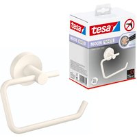 Moon white Toilettenpapierhalter, matt weiß - Rollenhalter ohne Deckel für Bäder im Industrial Style und moderne Badezimmer - bohrfrei, inkl. Moon white Toilettenpapierhalter, matt weiß - Rollenhalter ohne Deckel für Bäder im Industrial Style und moderne Badezimmer - bohrfrei, inkl. von Tesa