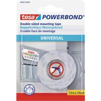 Tesa - universal 58565-00001-00 Montageband ® Powerbond Weiß (l x b) 1.5 m x 19 mm 1 St. von Tesa