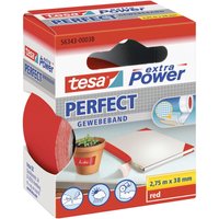 Perfect 56343-00038-03 Gewebeklebeband ® extra Power Rot (l x b) 2.75 m x 38 mm 1 St. - Tesa von Tesa