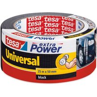 Tesa - extra Power Universal Gewebeband im 6er Pack - Gewebeverstärktes Ductape zum Reparieren, Befestigen, Bündeln, Verstärken oder Abdichten von Tesa