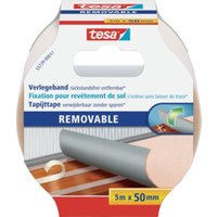 tesa® 55729 Doppelseitiges Verlegeband Removable 5 m × 50 mm von Tesa