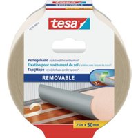tesa® 55735 Doppelseitiges Verlegeband Removable 25 m × 50 mm transparent von Tesa
