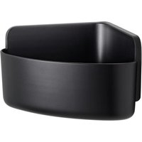 Lavaa Eck-Duschkorb s, schwarz matt - Duschablage zur Wandmontage ohne Bohren, inkl. ® Powerstrips Waterproof Strips xl - 175 mm x 120 mm x 175 mm von Tesa