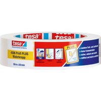 tesa® 4306 Profi PLUS Malerkrepp 50 m × 30 mm chamois schwach gekreppt von Tesa