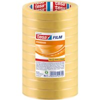 Tesa - film standard - Transparentes Multifunktions-Klebeband für Heim- Schul- und Büroanwendungen - 66 m x 15 mm - 10er Pack von Tesa