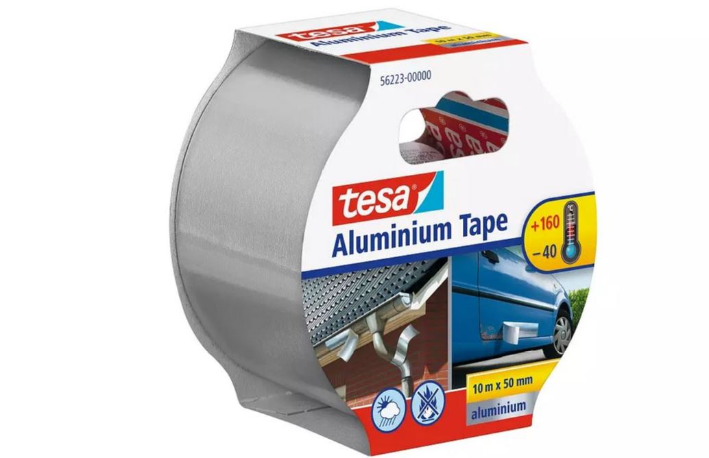 tesa Aluminium Tape 10 m x 50 mm von Tesa
