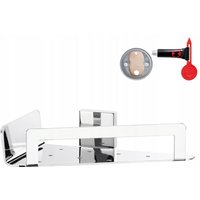 tesa DELUXXE Eck-Duschablage, verchromt - Duschkorb zur Wandbefestigung ohne Bohren, inkl. Klebelösung - 147 mm x 221 mm x 52 mm von Tesa