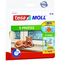 tesa Dichtungsbänder E-Profil 9 mm x 6 m weiß von Tesa