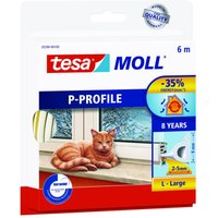 tesa Dichtungsbänder P-Profil 9 mm x 6 m weiß von Tesa