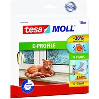 tesa Dichtungsbänder tesamoll E-Profil Gummidichtung 9 mm x 10 m weiß von Tesa