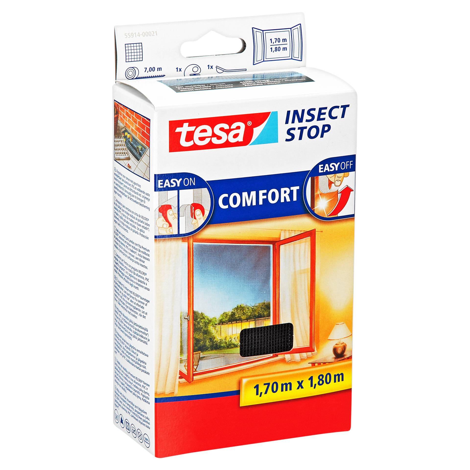 tesa Fensterfliegengitter 'Comfort' anthrazit 170 x 180 cm tesa Fensterfliegengitter 'Comfort' anthrazit 170 x 180 cm von Tesa