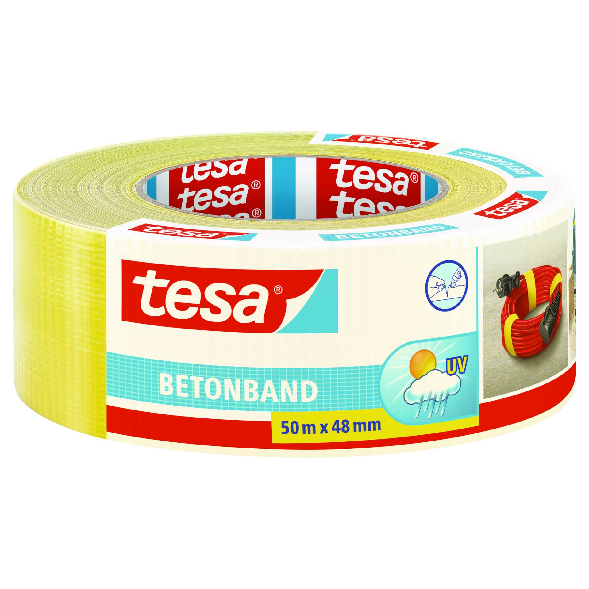 tesa Gewebe-Betonband gelb 50 m x 48 mm tesa Gewebe-Betonband gelb 50 m x 48 mm von Tesa