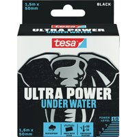 tesa Gewebebänder Montageband 50 mm x 1.5 m schwarz von Tesa