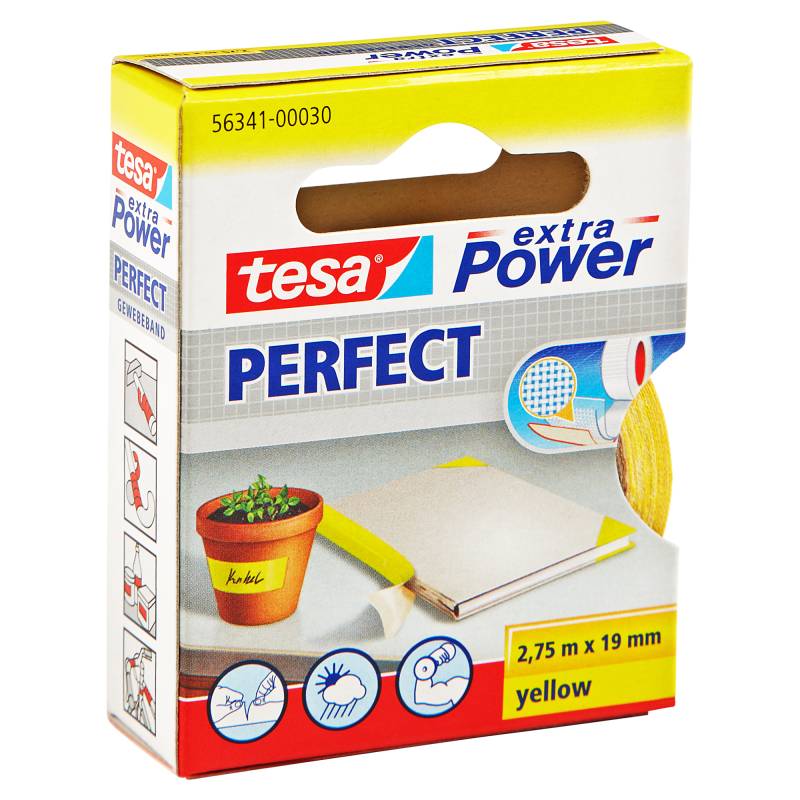 tesa Gewebeband 'Extra Power' gelb 2,75 m von Tesa