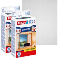 tesa Insektenschutz-Fensterrahmen "Insect Stop Comfort Fliegengitter bodentiefe Fenster - 1.2m : 2.4m", Insektenschutzgitter - ohne Bohren - zuschneidbar tesa Insektenschutz-Fensterrahmen "Insect Stop Comfort Fliegengitter bodentiefe Fenster - 1.2m : 2.4m", Insektenschutzgitter - ohne Bohren - zuschneidbar von Tesa