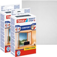 tesa Insektenschutz-Fensterrahmen "Insect Stop Comfort Fliegengitter für Fenster - 1.3 m x 1.5 m", Insektenschutzgitter - ohne Bohren - zuschneidbar tesa Insektenschutz-Fensterrahmen "Insect Stop Comfort Fliegengitter für Fenster - 1.3 m x 1.5 m", Insektenschutzgitter - ohne Bohren - zuschneidbar von Tesa