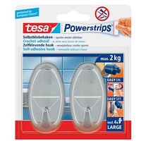 tesa Powerstrips Klebehaken für max. 2,0 kg 38,0 x 70,0 mm, 2 St. von Tesa