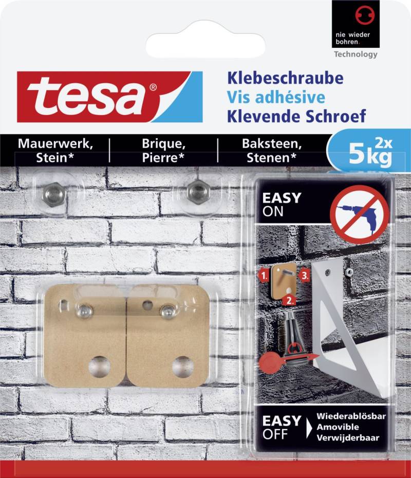 tesa Klebeschraube Traglast 5 kg, 2 Stück tesa Klebeschraube Traglast 5 kg, 2 Stück von Tesa