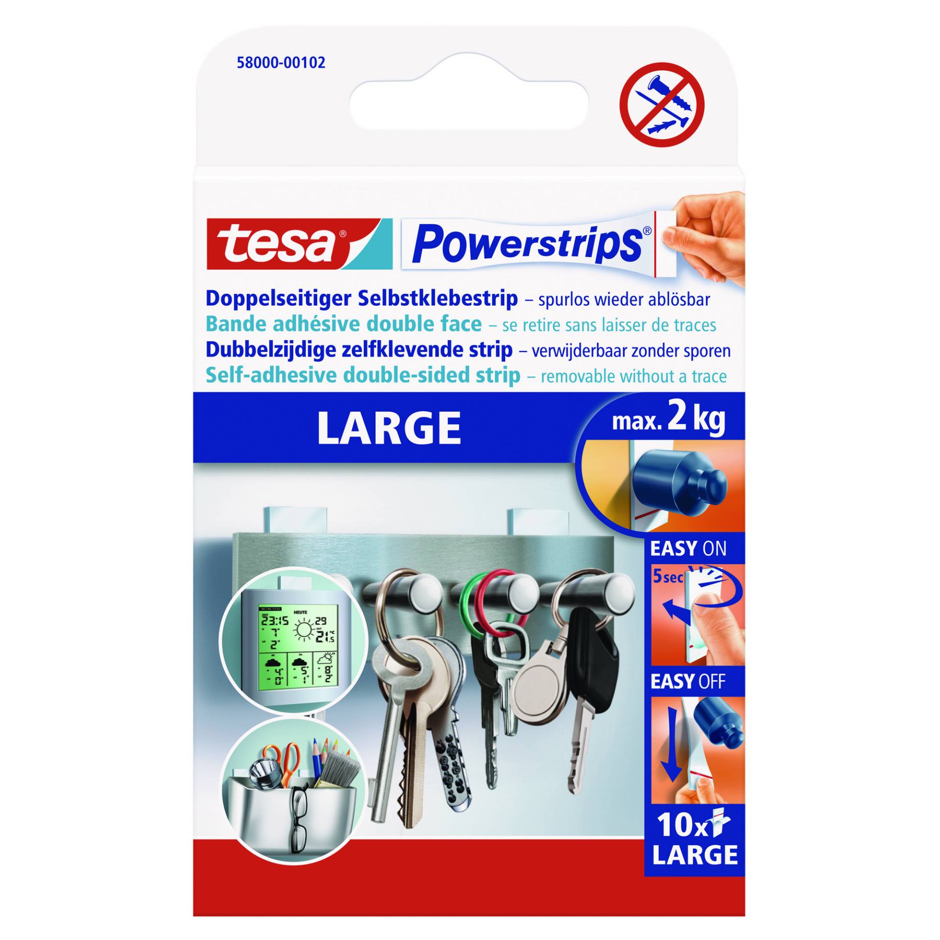 tesa Klebestreifen 'Powerstrips' Large 2 x 5 cm 10 Stück tesa Klebestreifen 'Powerstrips' Large 2 x 5 cm 10 Stück von Tesa