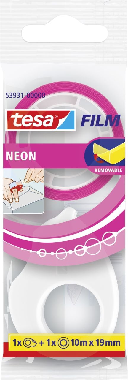 tesa Mini Abroller mit Klebefilm neon 10 m x 19 mm tesa Mini Abroller mit Klebefilm neon 10 m x 19 mm von Tesa