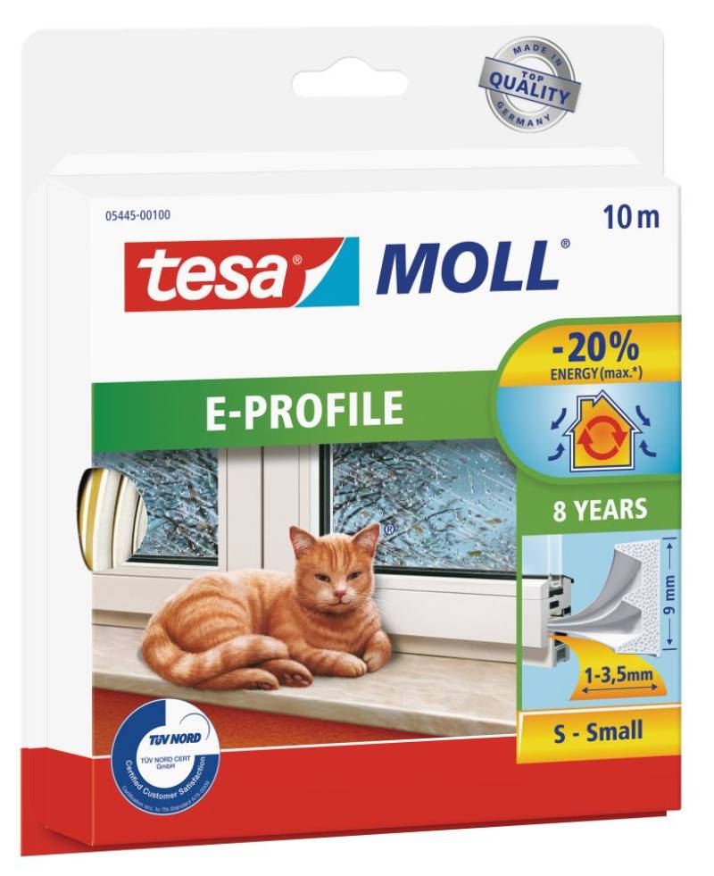 tesa Moll E-Profil Classic 10 m, weiß von Tesa