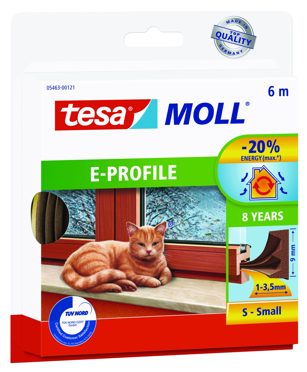 tesa Moll E-Profil Classic 6 m, braun von Tesa