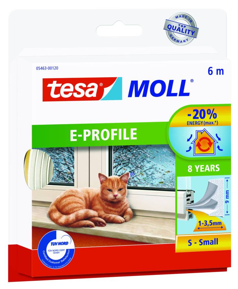 tesa Moll E-Profil Classic 6 m, weiß von Tesa