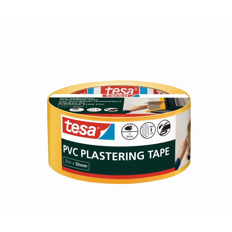 tesa PVC-Putzband quergerillt gelb 50 mm x 33 m tesa PVC-Putzband quergerillt gelb 50 mm x 33 m von Tesa