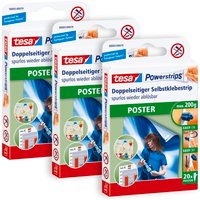 tesa Powerstrips POSTER im 3er Pack - Doppelseitige Klebestreifen für Poster und Plakate - Selbstklebend und spurlos wieder ablösbar - Bis zu 200 g tesa Powerstrips POSTER im 3er Pack - Doppelseitige Klebestreifen für Poster und Plakate - Selbstklebend und spurlos wieder ablösbar - Bis zu 200 g von Tesa