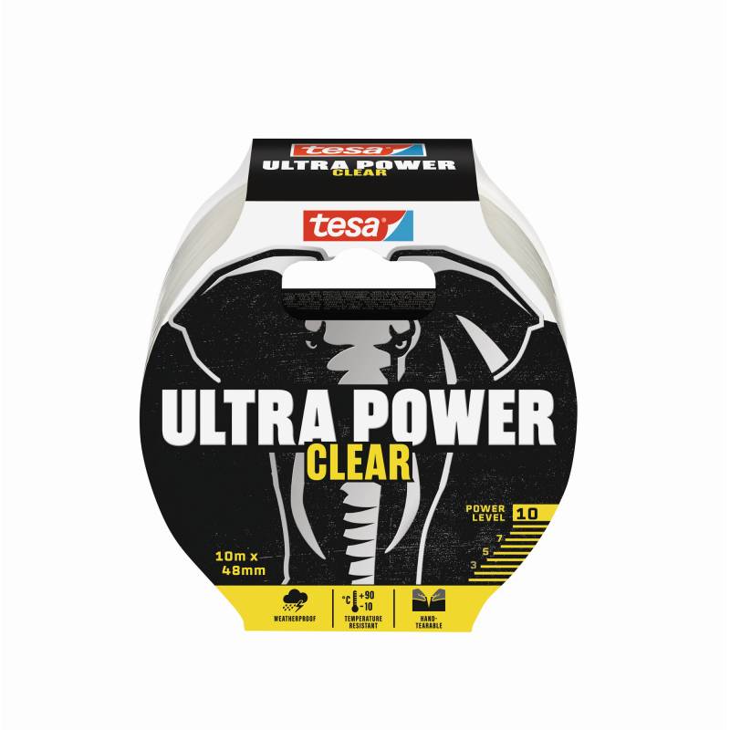 tesa Reparaturband 'Ultra Power Clear' transparent 48 mm x 10 m von Tesa