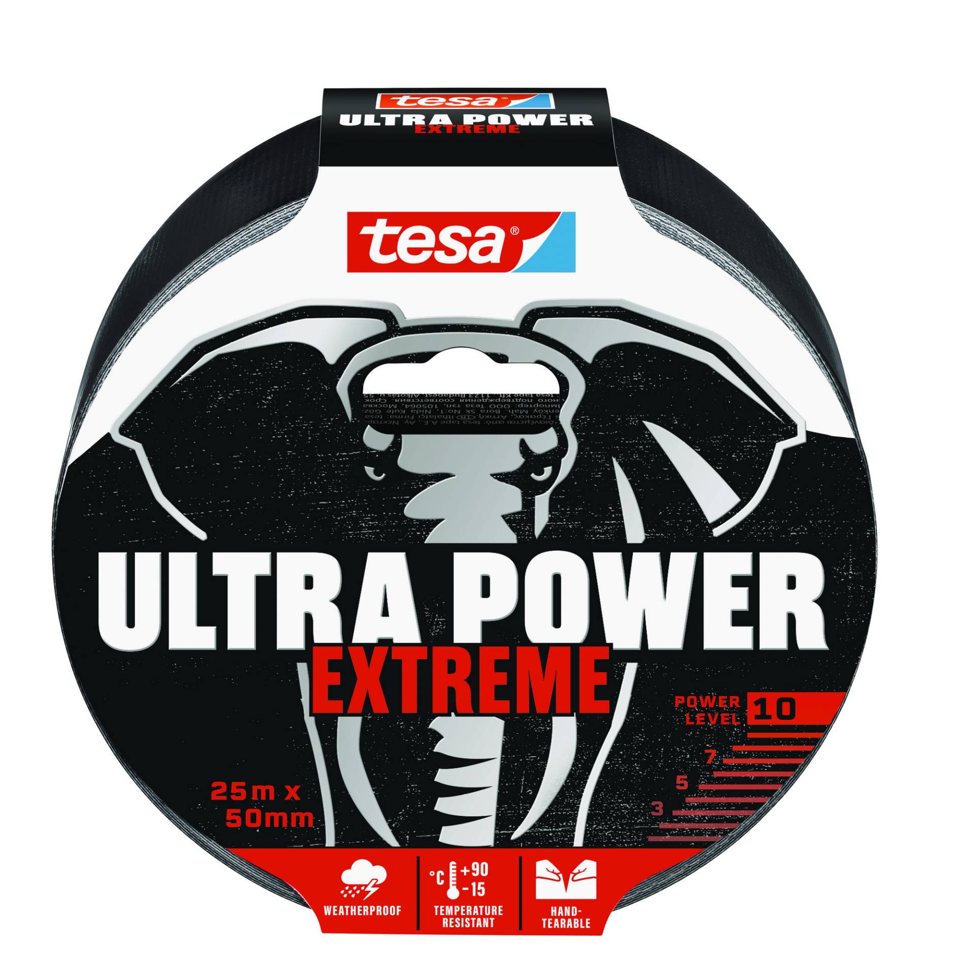 tesa Reparaturband 'Ultra Power Extreme' schwarz 50 mm x 25 m von Tesa