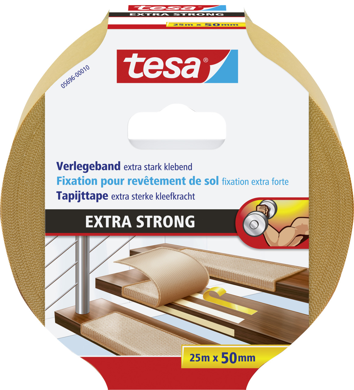 tesa Verlegeband 25 m x 50 mm, extra stark klebend von Tesa