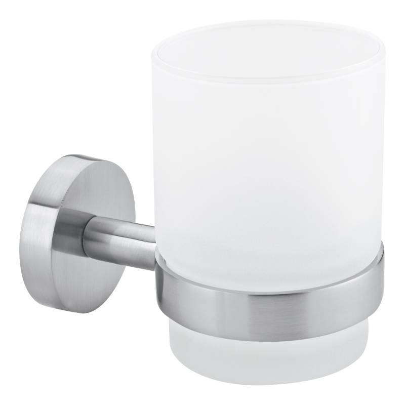 tesa Zahnputzbecher 'Moon' mit Halterung 6,7 x 9,5 x 10,7 cm tesa Zahnputzbecher 'Moon' mit Halterung 6,7 x 9,5 x 10,7 cm von Tesa