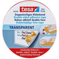 tesa doppelseitiges Klebeband 15 mm  x 10 m transparent von Tesa