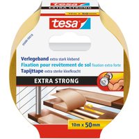 tesa doppelseitiges Klebeband 50 mm  x 10 m weiß von Tesa