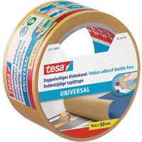 tesa doppelseitiges Klebeband 50 mm  x 10 m weiß von Tesa