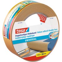 tesa doppelseitiges Klebeband 38 mm  x 25 m weiß von Tesa