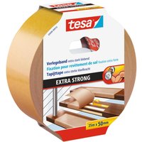 tesa doppelseitiges Klebeband 50 mm  x 25 m weiß von Tesa