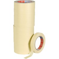 tesakrepp® 4329 Papierabdeckband-Set 50 m × 19 mm hellbeige leicht gekreppt von Tesa