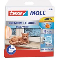 tesamoll® 5417 Premium flexible Silikondichtung 6 m × 9 mm transparent von Tesa