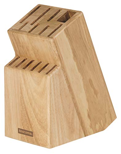 Tescoma Messerblock unbestückt aus Holz, für 13 Messer und Geflügelschere/Wetzstahl von Tescoma
