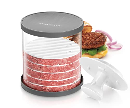 GrandCHEF Multi-Presse für Hamburger I Vielseitig für Klassik & Füllungen I Skalen für 100/150g I Robuster Kunststoff I Spülmaschinenfest von Tescoma