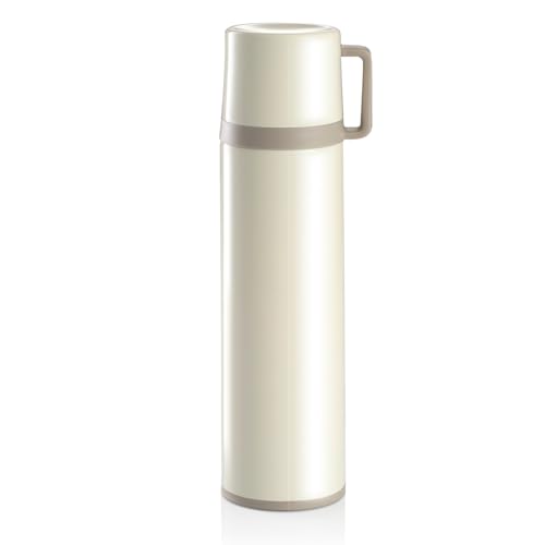 Tescoma Isolierflasche mit Tasse CONSTANT CREAM 1,0 l, aus Edelstahl von Tescoma