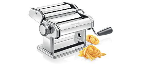 Tescoma 428694 Nudelmaschine für Lasagne, Tagliolini und Fettuccine, Edelstahl, Linie GrandCHEF von Tescoma