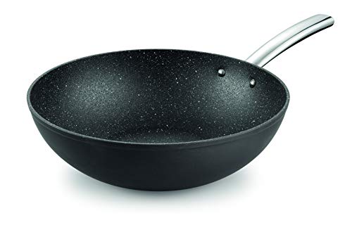 Tescoma 602646 wok, Antihaftbeschichtung in Steinoptik, grau von Tescoma