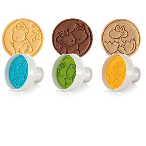 Tescoma 630859 Delicia Keksausstecher mit Dinosaurier-Stempel, Kunststoff von Tescoma