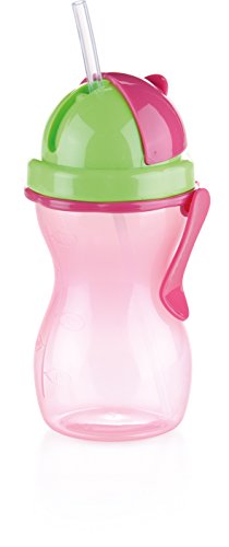 Tescoma Bambini Kinderflasche, Kunststoff, rosa-grün, 20 x 10 x 8.4 cm von Tescoma